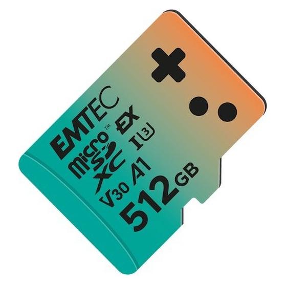Emtec mSD 512GB UHS-I U3 V30 A1 Express (512 GB, microSDXC, U3, UHS-I) (ECMSDM512G)