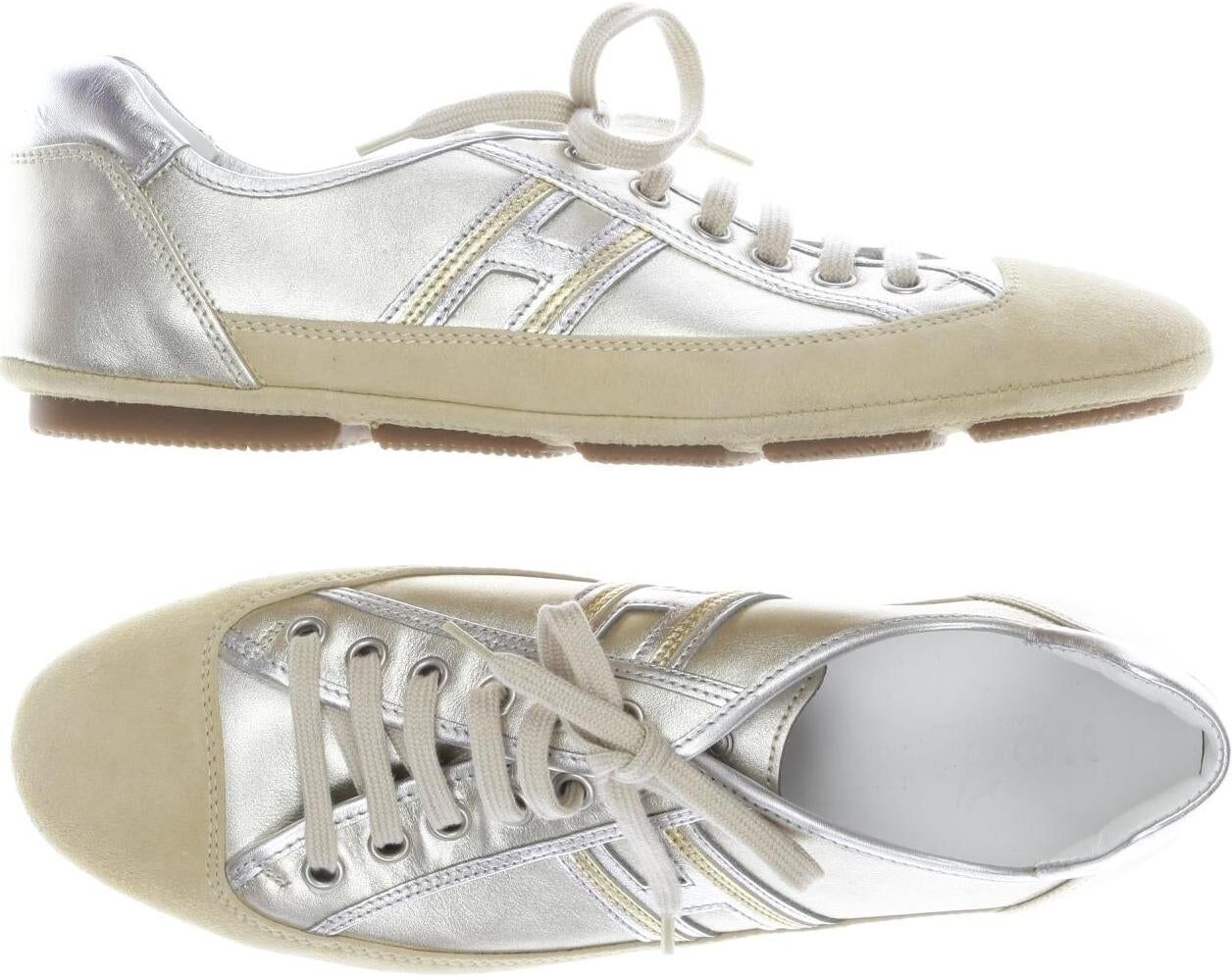 Hogan Damen Sneaker, Beige, Gr. EU 37.5, Leder - Second Hand