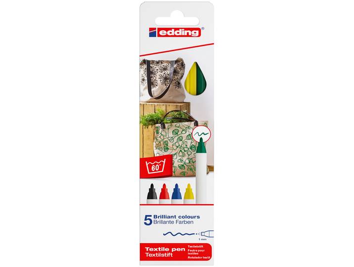 edding Textilstift 4600 E-5 Basic Col