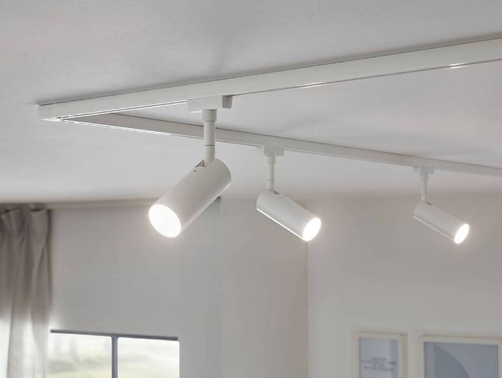 Spot Tubo 4 x 20 x 11cm Blanc/Blanc Aluminium verni Polycarbonate LED Module LED