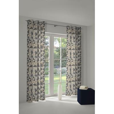 Vorhang ADAM "Bio Bel" Gr. 2, schwarz, B:145cm H:175cm, Jacquard, Baumwolle (Bio-Baumwolle), Gardinen, aus 100% Bio-Baumwolle