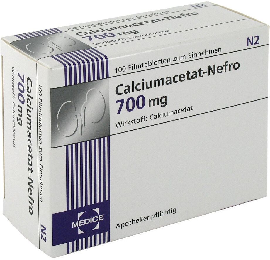 Calciumacetat Nefro 700 mg Filmtabletten
