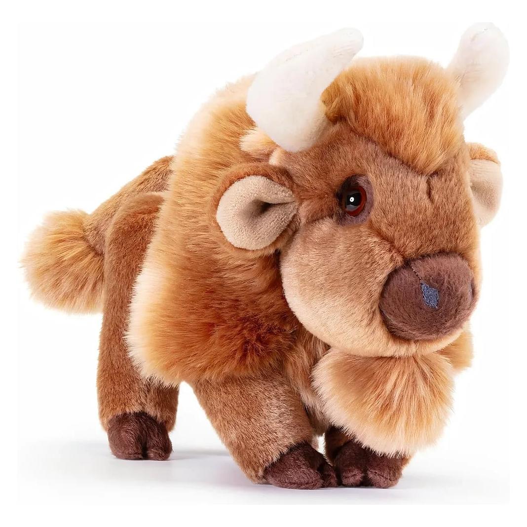 Trudi Klassik Plüschtier Bison Rocky 23x14x19 cm, Grösse S, hochwertiges Stofftier mit weichen Materi (19 cm) (69472)