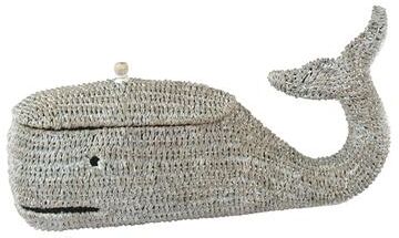 Storied Home "Bankuan Rope Whale Box with Lid - 24.5""L x 8.0""W x 13.0""H"