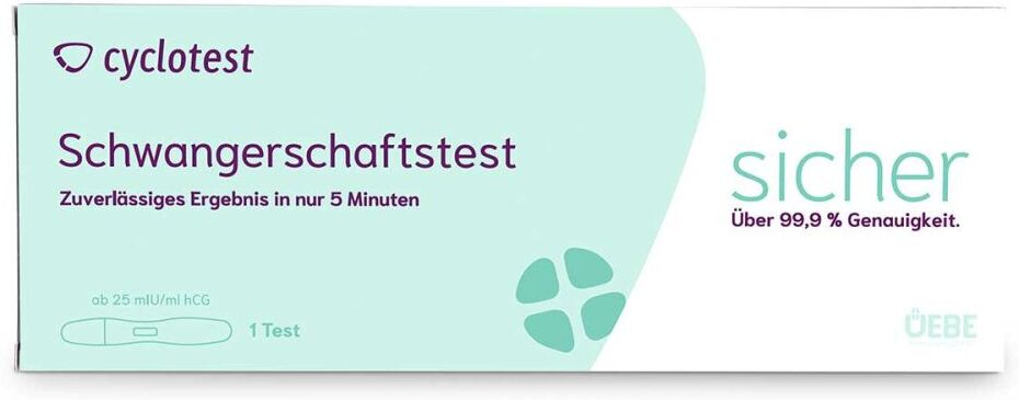 Cyclotest Schwangerschaftstest 25 mlU/ml Urin 1stk