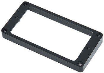 Harley Benton Hu Frame Flat Top Black Bridge Noir