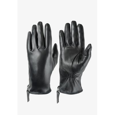Lederhandschuhe PEARLWOOD "FLORA", Damen, Gr. 7.5, schwarz, Schafsleder, Handschuhe