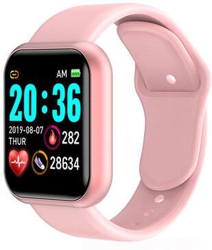 Shopalltechgadgets Smart Watch Fitness Tracker Watch With Bluetooth Activity Monitor For Men And Women pink