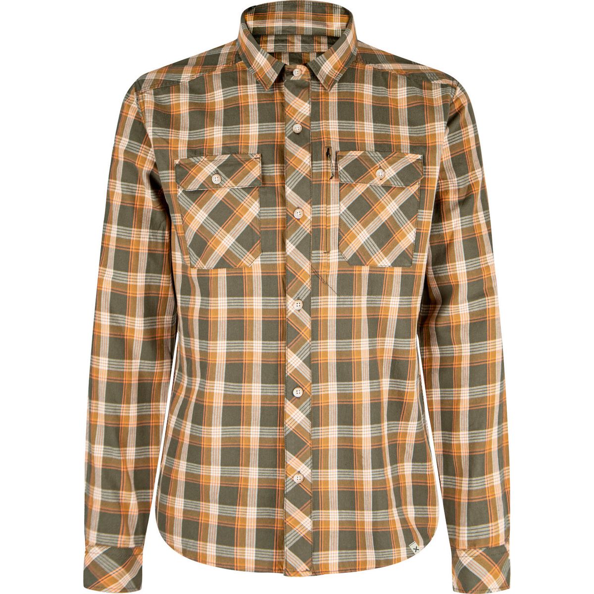 Montura Cotton Check Shirt Woman verde salvia/melon (49354) XS MQLC80W-0032-49354-XS