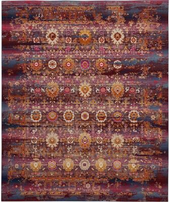Nourison Vintage Kashan Abstract Distressed Area Rug