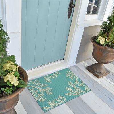 Lush Decor Esencia Coral Edge Indoor/Outdoor Mat