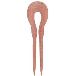 Holzhaarspieß - 2-zinkig Pappel rosa 19cm