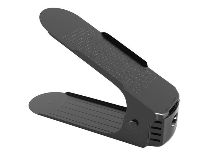 Intirilife Schuhstapler 10er-Set 26/7/10 cm, Schwarz, Kunststoff, 7x10x26 cm, Garderobe, Schuhaufbewahrung