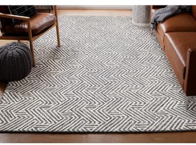 Exquisite Rugs Naturals Handmade Hand-tufted New Zealand Wool on Canvas Gray/Ivory Area Rug