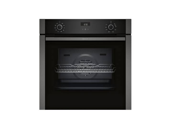 NEFF Backofen B1ACE2AG3 , Energieeffizienz: A+, grau, B:59,4cm H:59,5cm T:54,8cm, Backöfen, CircoTherm Heißluftsystem ermöglicht optimale Garergebnisse, Backofen