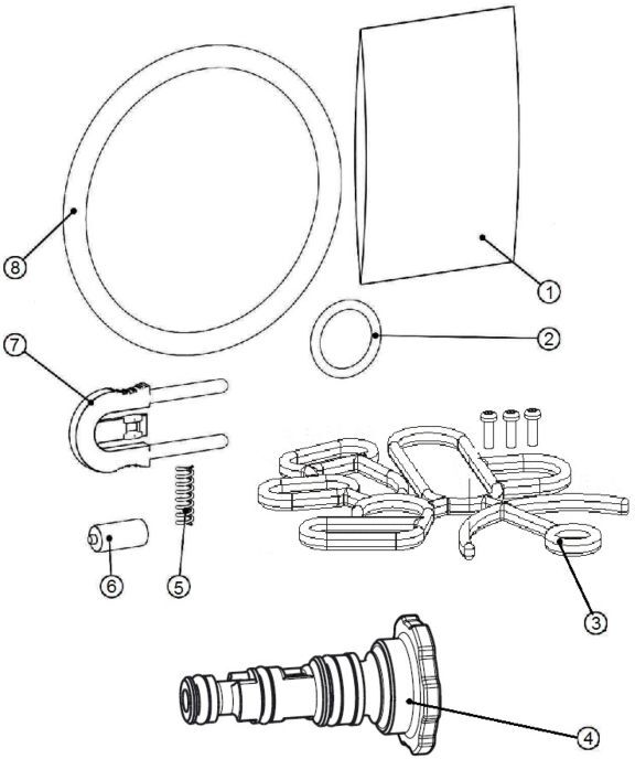 Grünbeck Servicekit Steuerventil mit Injektor 187668e MC/MD32, PA/PB,EA/E