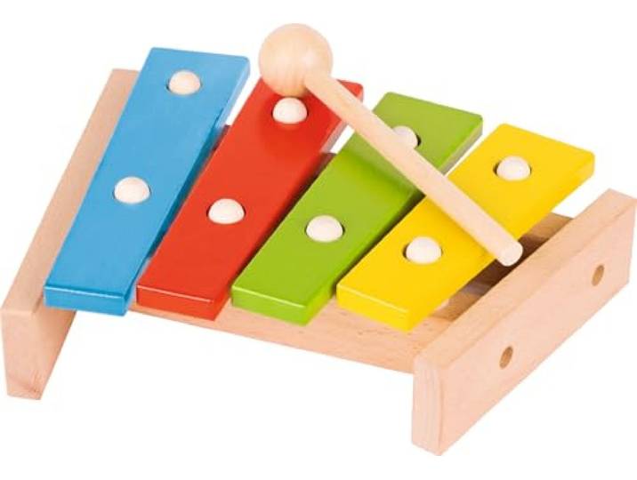 Goki - 2042022 - Percussie - xylofoon met terracotta tegels 4 kleuren