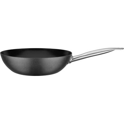 Wok GSW "Avanti", grau (schwarz, edelstahlfarben), Ø:28cm, Pfannen, Wok, Induktion, Ø 28 cm
