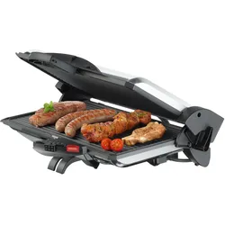 Steba Pg 4.3, Kontaktgrill, Schwarz, Silber