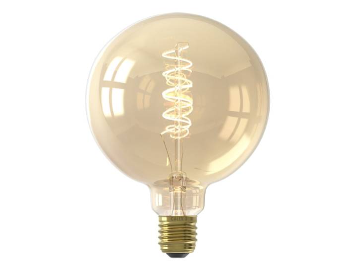 Ampoule filament décorative en verre ambre