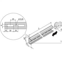 nVent SCHROFF 22114455 Profilschiene 2 St. Piece
