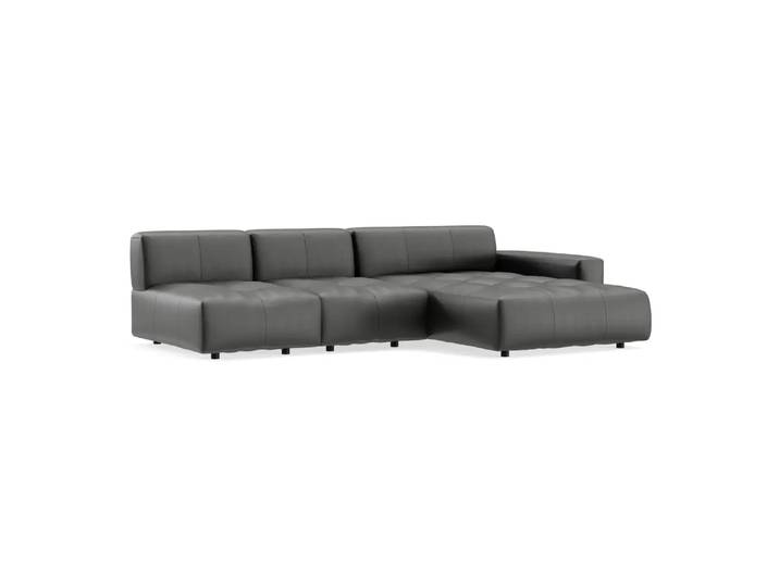 Ecksofa Pensacola 2.0, Edition, kat. j, mercury black, Leder