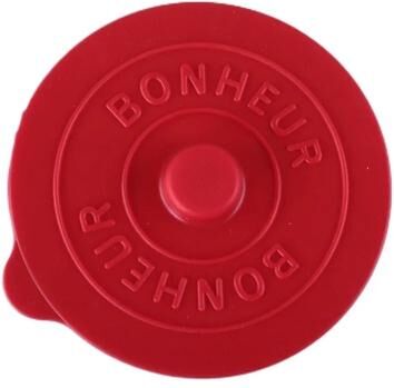 Uplift Essentials Concave Embossed Silicone Mug Lid Creative Dust Proof Water Cup Cover red