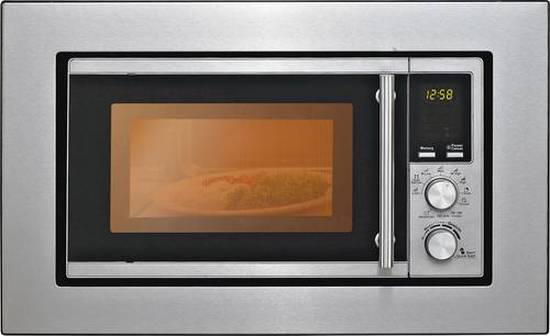 Silva Schneider EBM-G 880E Mikrowelle Edelstahl 700W Grillfunktion, Einbaufähig