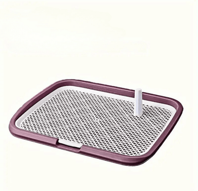 PetsAreLife Dog Potty Training Toilet, Reusable Plastic Pee Pad Holder With Removable Net For Pets purple