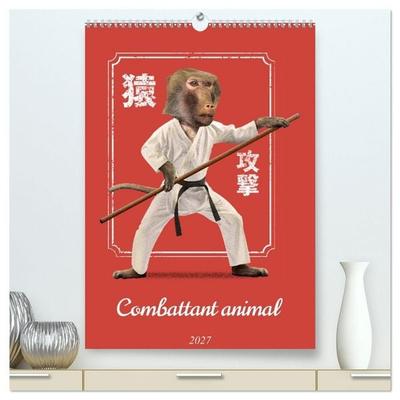 Combattant animal (Calendrier mural haut de gamme 2027 DIN A2 horizontal), CALVENDO calendrier mensuel
