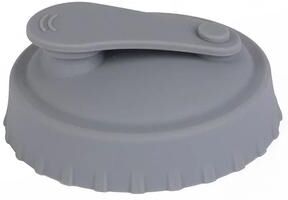 Inspired Finds Reusable Silicone Soda Can Lid & Drink Stopper gray