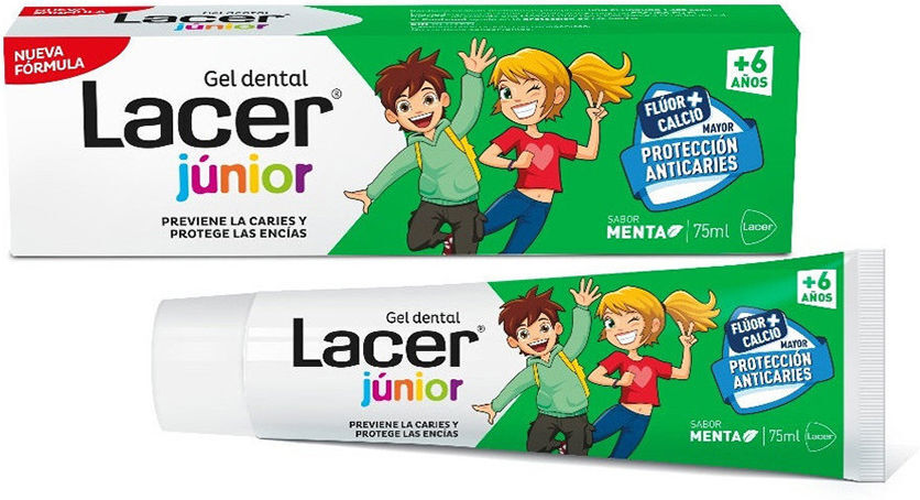Lacer Junior gel dental menta 75 ml