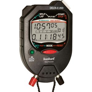 Hanhart Stoppuhr Delta E 200, 65 Speicher, wasserdicht, mit Anschluss für Lichtschranke