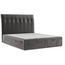 POLSTERBETT Kelsea mit Stauraum 180/200 cm Stahl im Lotta Stoff