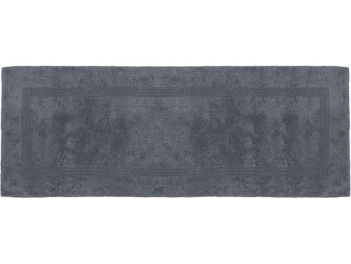 Erwin Müller Badematte, Badteppich Heraklion anthrazit Größe 60x150 cm - Kochfest, für Fußbodenheizung geeignet, 100% Baumwolle (weitere Farben, Größen)