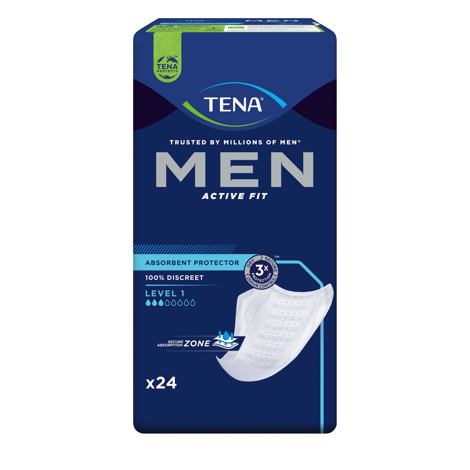 Tena MEN Active Fit Level 1 Inkontinenz Einlagen 24 St