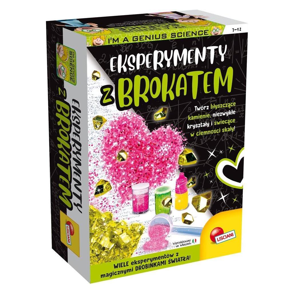 Lisciani Wissenschaftsset Ich bin ein Genie, experimentiere mit Glitzer (30410019)