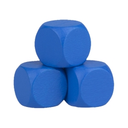 Halmakegel.com Blankowürfel - 30mm - blau 257442