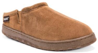 MUK LUKS Matt Printed Berber Suede Clog - Mens 10 Tan Slipper Medium