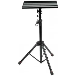Gator Laptop and Projector Stand with Height Adjustment and Tilt Angle, DJ Möbel, Schwarz