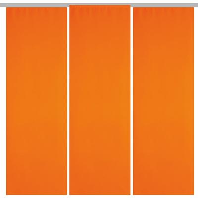 Arsvita 3er Pack Schiebegardine Blickdicht Alessia orange