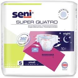 Seni Super Quatro Small 10er Pack Inkontinenzwindeln 12 x 10 = 120 Stück