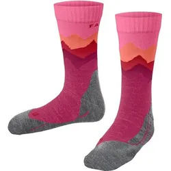 FALKE TK2 Trend Kids Trekking mittelstark, Größe 23-26 in Pink 8564