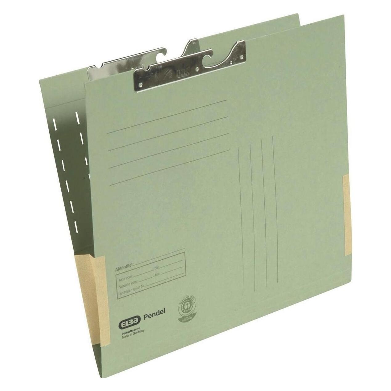 Elba Pendeltasche, DIN A4, mit Kartonfröschen, grün (A4, 50x) (91460 GR)