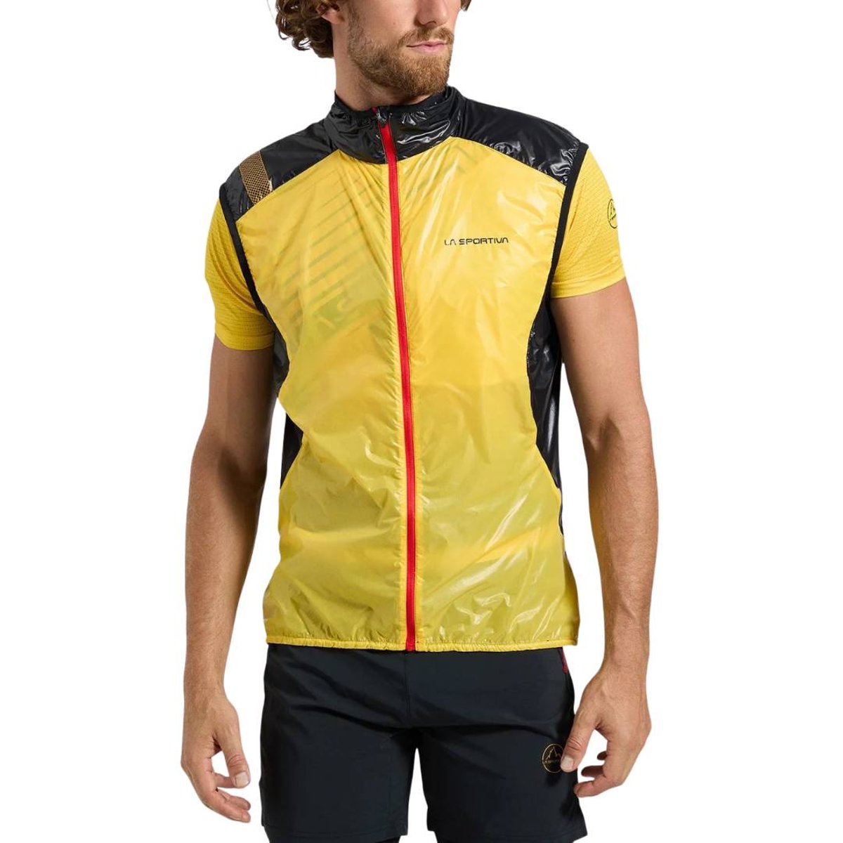 Colete La Sportiva Blizzard Windbreaker Amarelo Preto, Tamanho S Homem