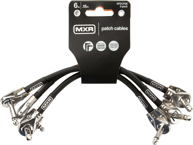 MXR 6 Inch Patch Cable 3 Pack Black
