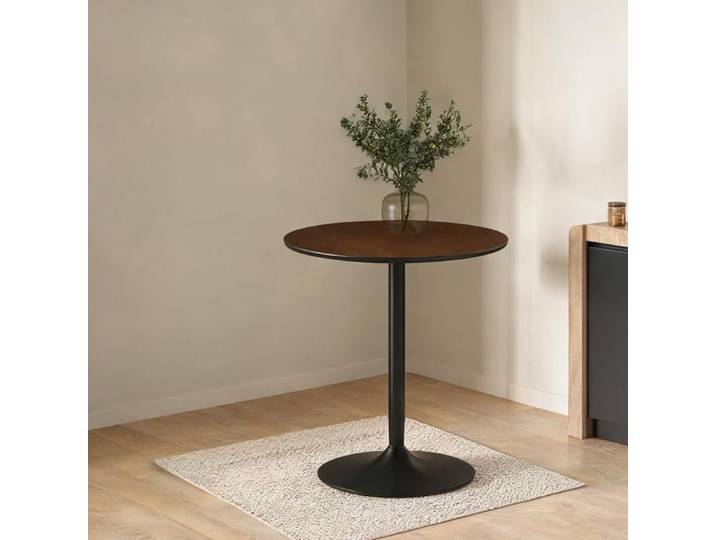Table A Manger Seule en MDF Marron 70 x 70 x 75 cm