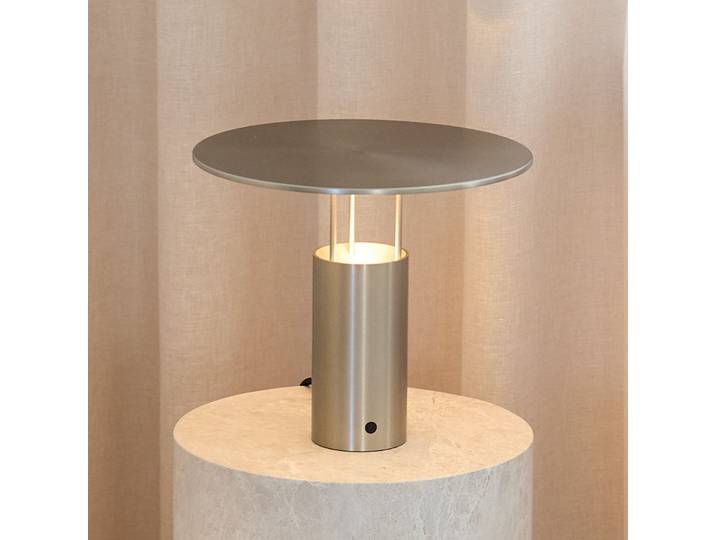 Tempel280 LED-Tischleuchte, silber, Höhe 24,5 cm - Piet Hein - Schlafzimmer - Design - Aluminium - Einflammig