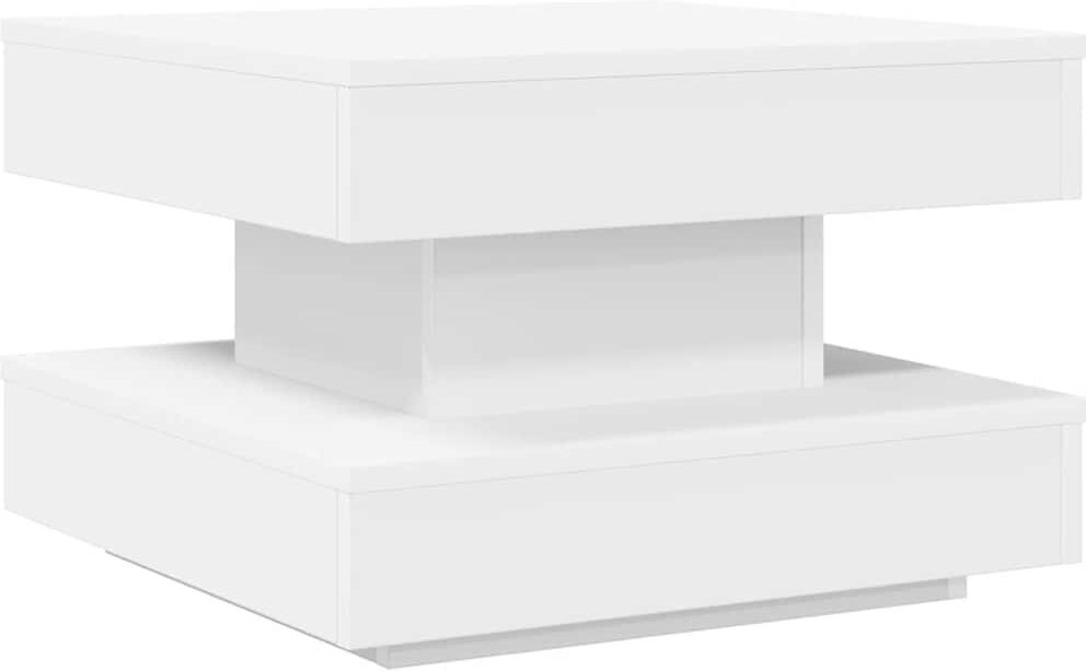 Latitude Run Coffee Table with Storage White 34.5" H x 50" L x 50" W