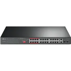 TP-Link 24-Port 10/100Mbps + 2-Port Gigabit Unmanaged PoE+ Switch